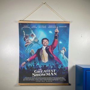 The Greatest Showman Canvas Wooden Gold Hanger
